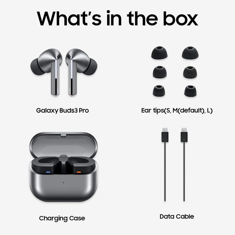Samsung Galaxy Buds 3 Pro (Black) with Galaxy AI | Adaptive ANC