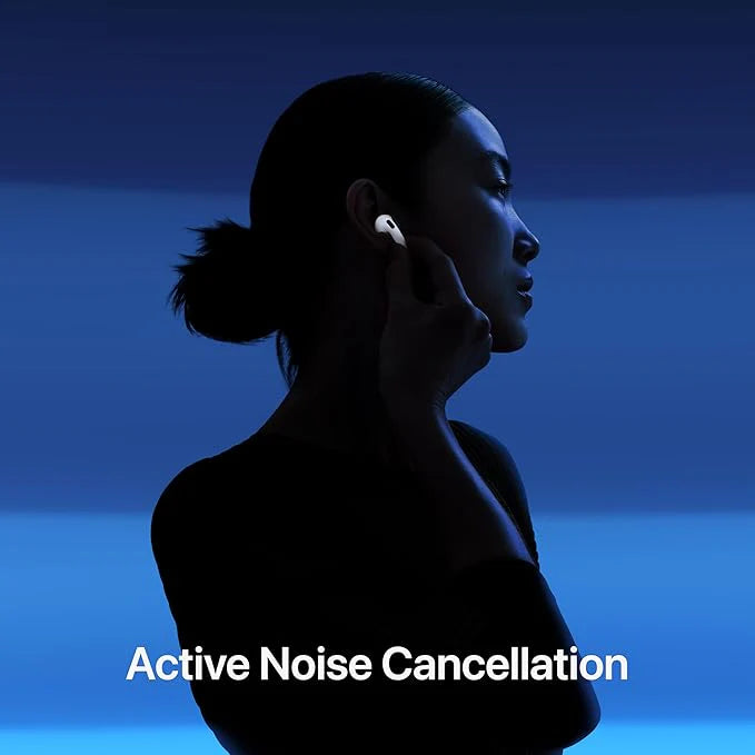 Apple AirPods 4 Wireless Earbuds, Bluetooth Headphones, with Active Noise Cancellation, Adaptive Audio, Transparency Mode
